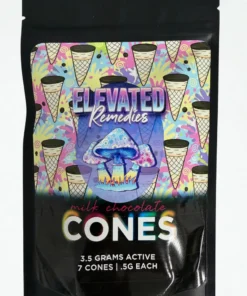 Buy Elevated – Peanutbutter Mushroom Cones (.5g per cone) Buy Elevated – Peanutbutter Mushroom Cones (.5g per cone)