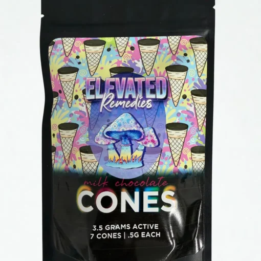 Buy Elevated – Peanutbutter Mushroom Cones (.5g per cone) Buy Elevated – Peanutbutter Mushroom Cones (.5g per cone)