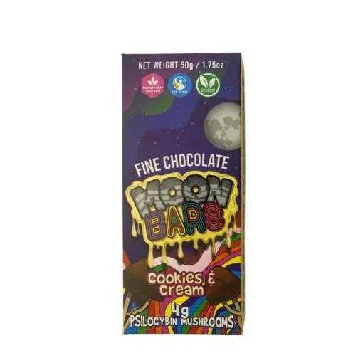Buy Moon Bars – Cookies and Cream Mushroom Bar 4g