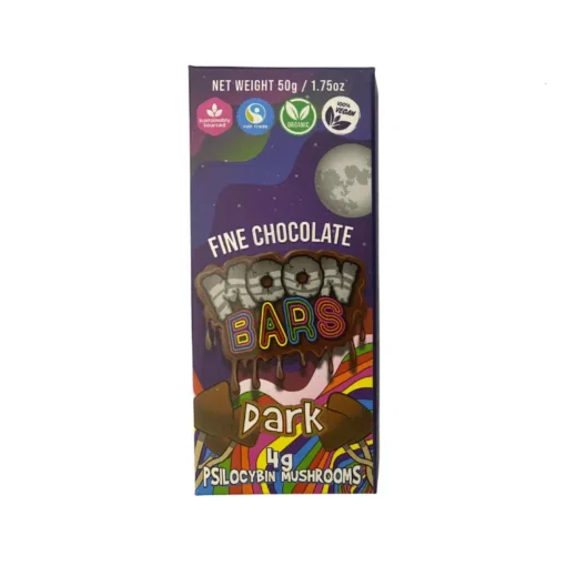 Buy Moon Bars – Dark Chocolate Mushroom Bar 4g Buy Moon Bars – Dark Chocolate Mushroom Bar 4g
