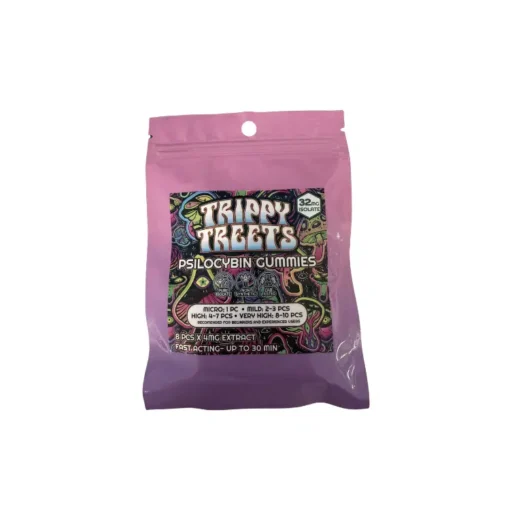 Trippy Treets – Tropical Fruit Mushroom Gummies 7g Trippy Treets – Tropical Fruit Mushroom Gummies 7g